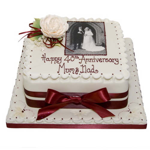 40th Anniversary Cake — Skazka Cakes