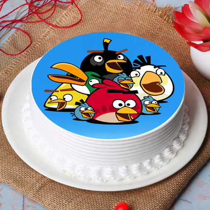 Angry Birds Cake with Photo Online  YummyCake