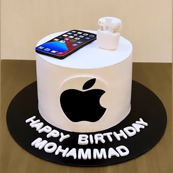 Buy iPhone Themed Fondant Cake Online in Delhi NCR : Fondant Cake Studio