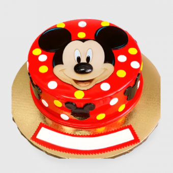 mickey mouse birthday cake fondant