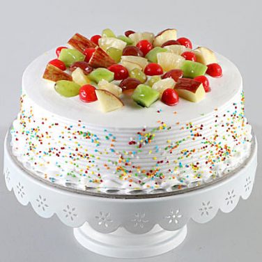 Fresh Fruits Birthday Cake