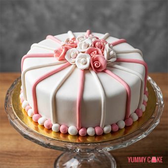 Floral Fondant Cake