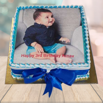 kids birthday photo cake