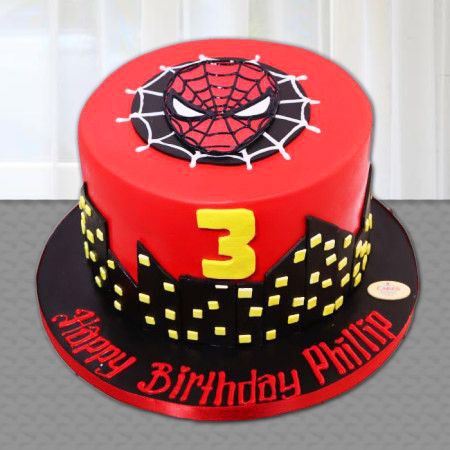 Buy Spider Man Fondant Cake Online | YummyCake