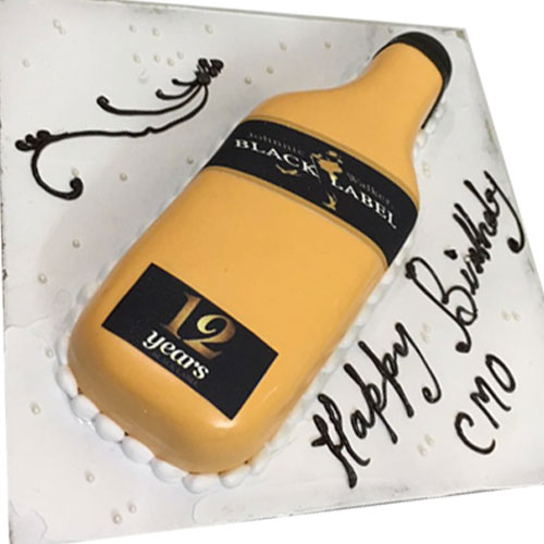 Order For Black Label Whisky Cake From Yummycake at Best ...