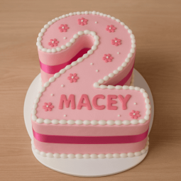 2 number birthday cake