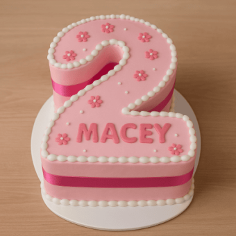 2 number birthday cake