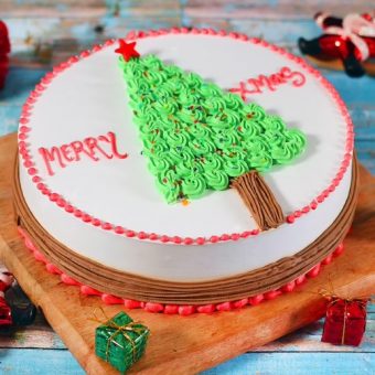 christmas celebrations cake