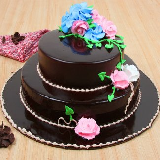 2 layer chocolate cake