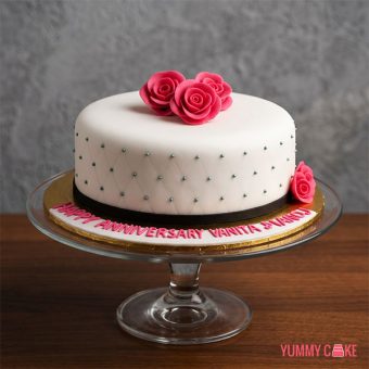 Anniversary Fondant Cake