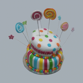 2 tiered butterflies cake online