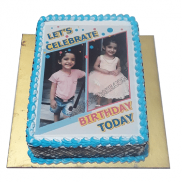 1st birthday photo cake online