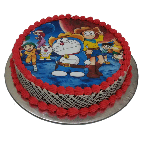 Joy Delight Doraemon Chocolate Photo Cake at Rs 1500/kilogram in Mumbai |  ID: 17510515248