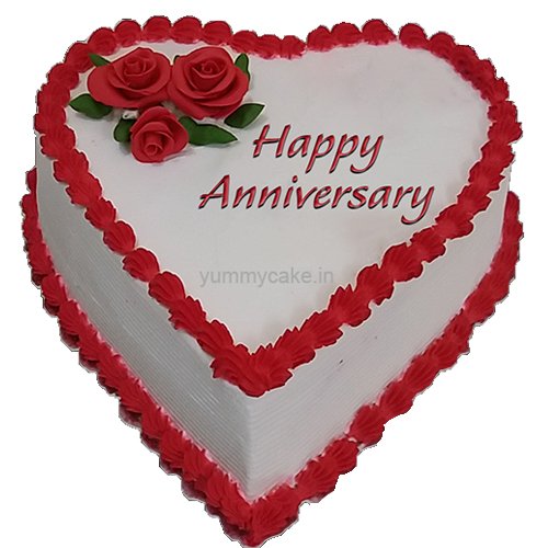 anniversary heart shape cake online