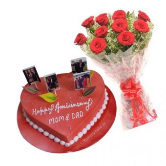 anniversary photo cake online