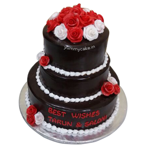 Designer 3 Layers Anniversary Cake | Best Design | YummyCake