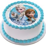 frozen birthday cake