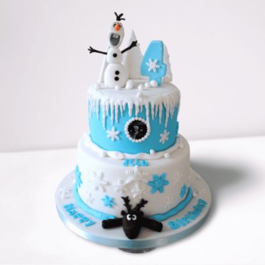 frozen Olaf birthday cake