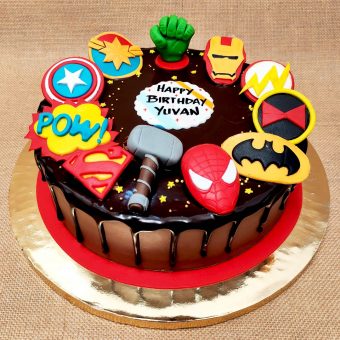 avengers theme cake