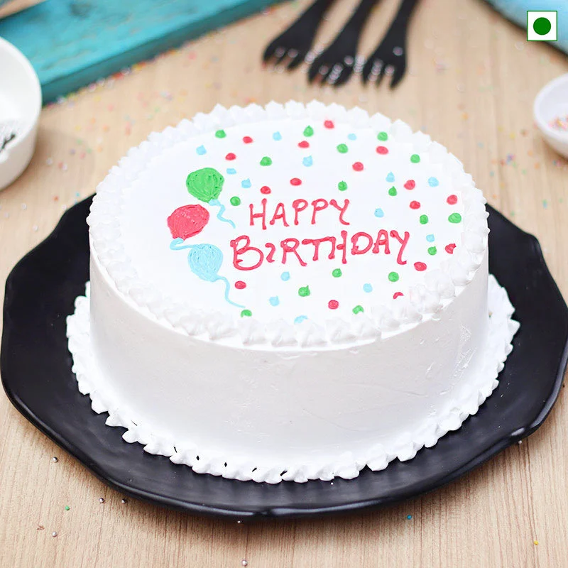 Happy Birthday Stock Photo - Download Image Now - Birthday Cake, High Angle  View, Cake - iStock