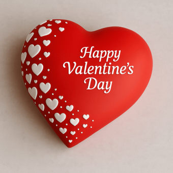Valentine Bliss Heart Cake