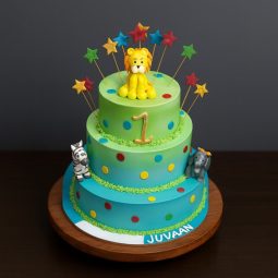 jungle theme cake for kids birthday