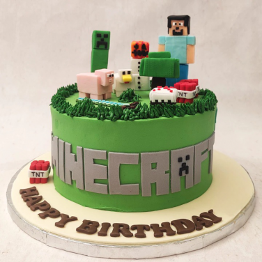 minecraft cake design