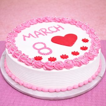 Women's Day Cream Cake for March 8