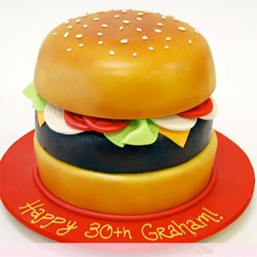 burger birthday cake online