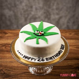 Marijuana Theme Cake