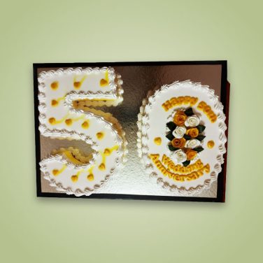 50th Anniversary Number Cake