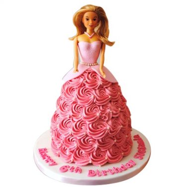 online barbie cake for girls birthday