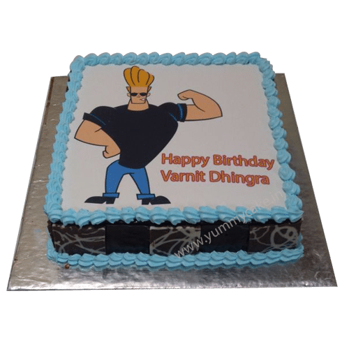 Johnny Bravo Birthday Cake Online | Free Delivery | YummyCake