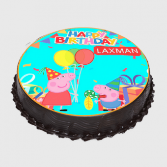 peppa pig birthday cake photo