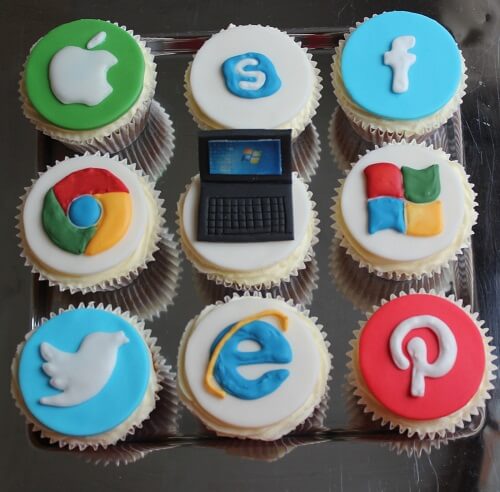 Biryani theme cake and social media theme cakes
