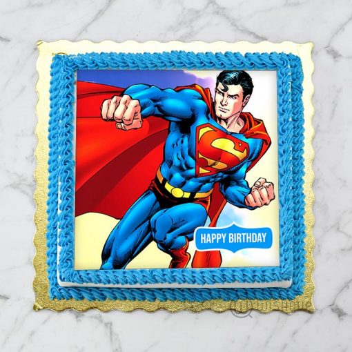 superman birthday cake