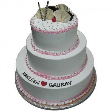 3 Tier Anniversary Cake