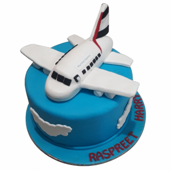 Plane Cake for birthday - Yummycake