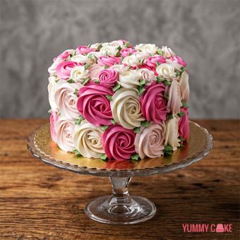 Rose Themed Cake