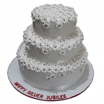 silver jubilee cake online