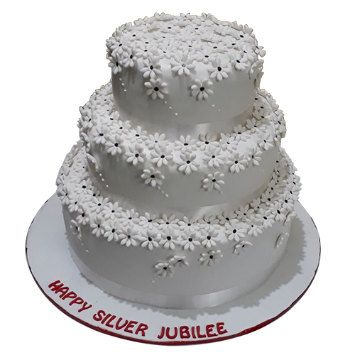 silver jubilee cake online