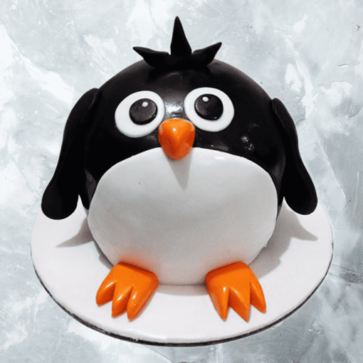 happy birthday special penguin cake