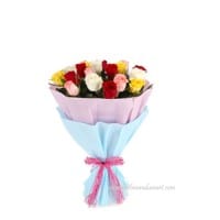 10 colorful rose bunch online