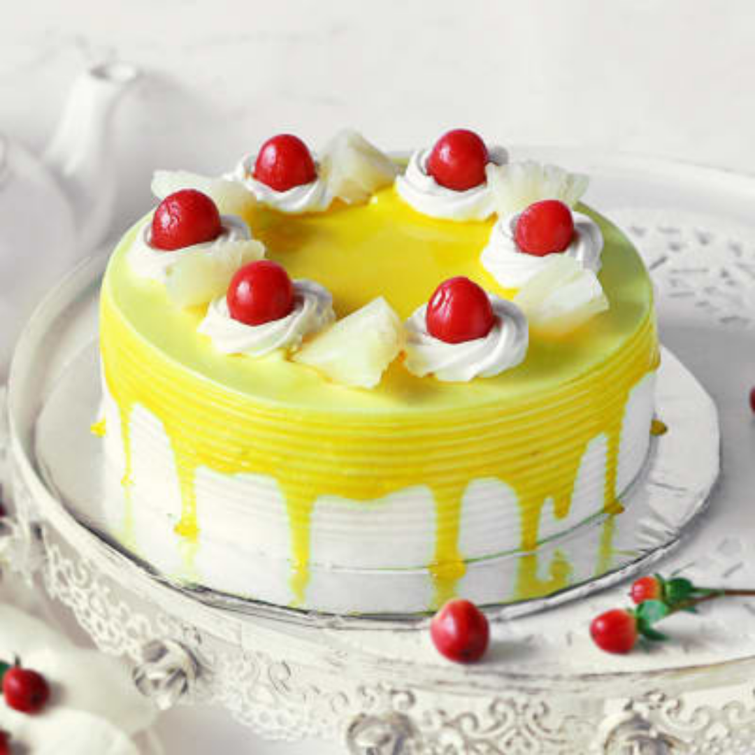 Fancy Pineapple Cake Online | Buy Fancy Cake | YummyCake
