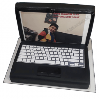 laptop theme birthday cake online