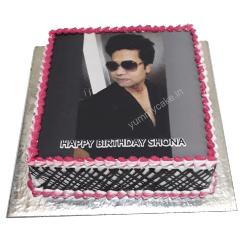 happy birthday bhai photo cake
