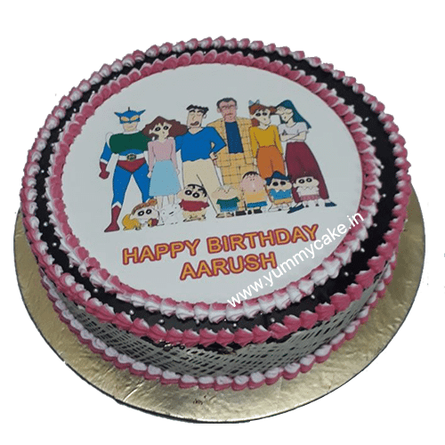 Shinchan Family Photo Cake Online | Best Price | YummyCake