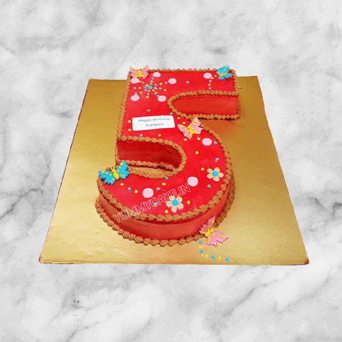5 Years Birthday Cake