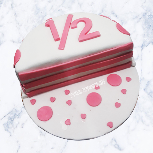 half year anniversary cake design