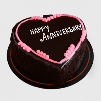 anniversary heart cake